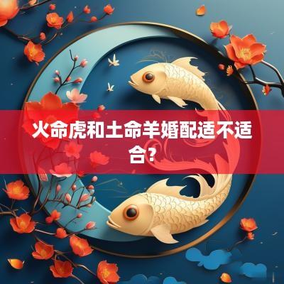 火命虎和土命羊婚配适不适合？