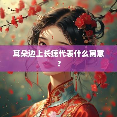 耳朵边上长痣代表什么寓意？
