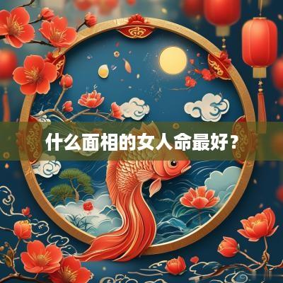 什么面相的女人命最好？