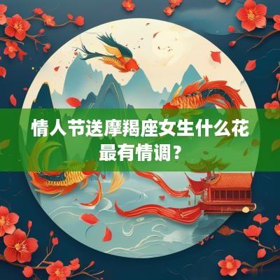 情人节送摩羯座女生什么花最有情调？