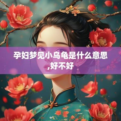 孕妇梦见小乌龟是什么意思,好不好