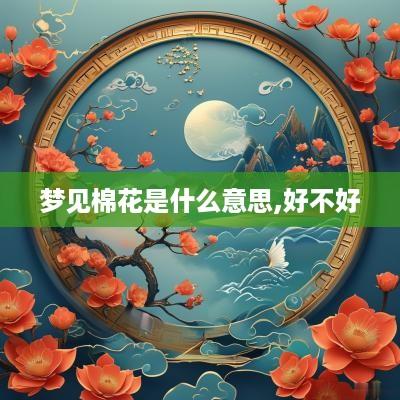 梦见棉花是什么意思,好不好