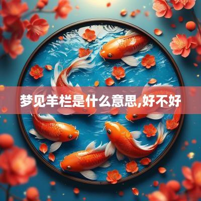 梦见羊栏是什么意思,好不好