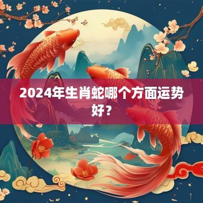2025年生肖蛇哪个方面运势好？