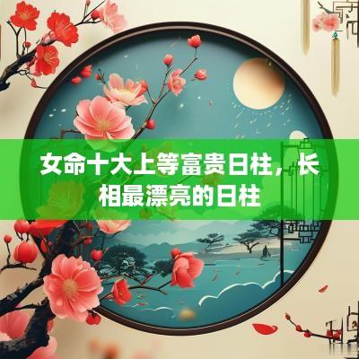 女命十大上等富贵日柱，长相最漂亮的日柱