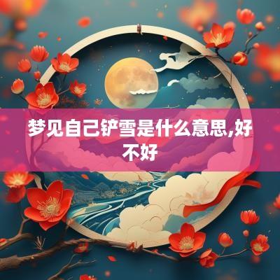 梦见自己铲雪是什么意思,好不好