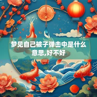 梦见自己被子弹击中是什么意思,好不好