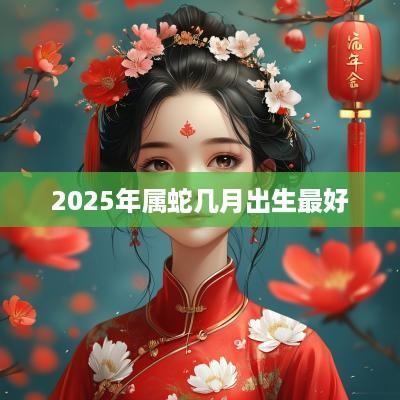 2025年属蛇几月出生最好