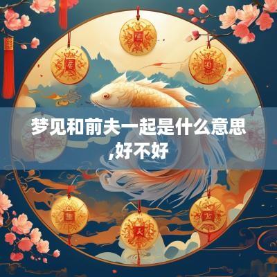 梦见和前夫一起是什么意思,好不好