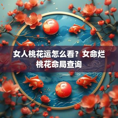 女人桃花运怎么看？女命烂桃花命局查询