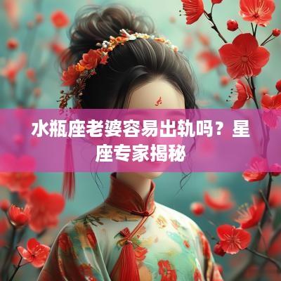 水瓶座老婆容易出轨吗？星座专家揭秘