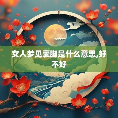 女人梦见裹脚是什么意思,好不好