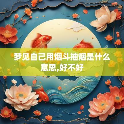 梦见自己用烟斗抽烟是什么意思,好不好