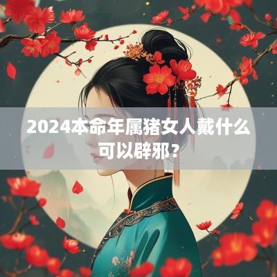 2025本命年属猪女人戴什么可以辟邪？