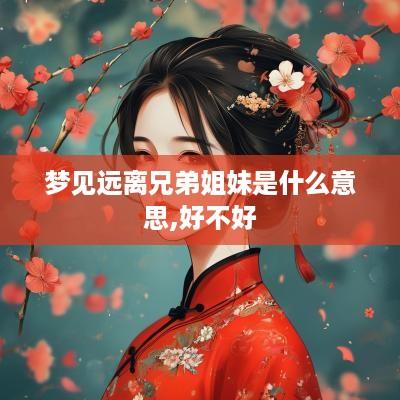 梦见远离兄弟姐妹是什么意思,好不好