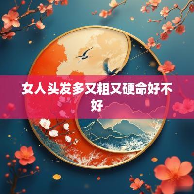 女人头发多又粗又硬命好不好