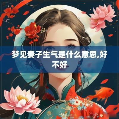 梦见妻子生气是什么意思,好不好