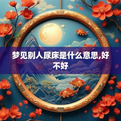 梦见别人尿床是什么意思,好不好