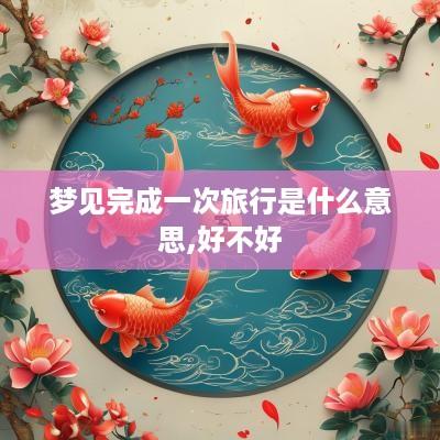 梦见完成一次旅行是什么意思,好不好