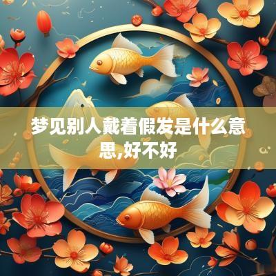 梦见别人戴着假发是什么意思,好不好