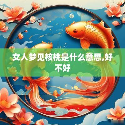 女人梦见核桃是什么意思,好不好