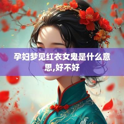 孕妇梦见红衣女鬼是什么意思,好不好