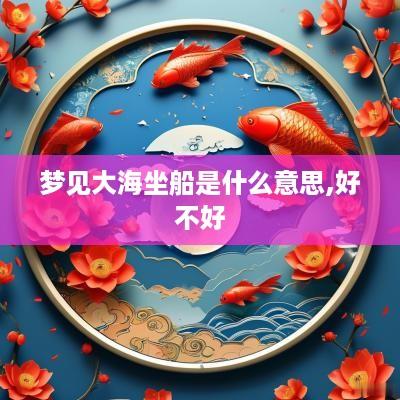 梦见大海坐船是什么意思,好不好