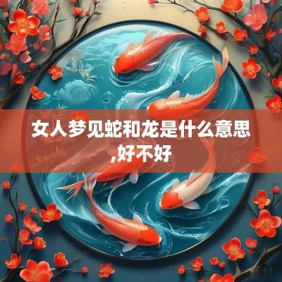 女人梦见蛇和龙是什么意思,好不好