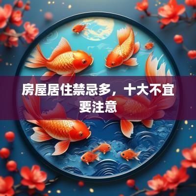 房屋居住禁忌多，十大不宜要注意
