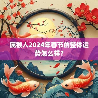 属猴人2025年春节的整体运势怎么样？