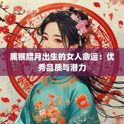 属猴腊月出生的女人命运：优秀品质与潜力