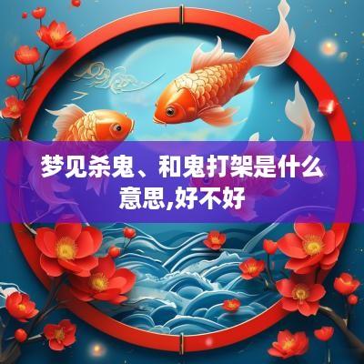 梦见杀鬼、和鬼打架是什么意思,好不好