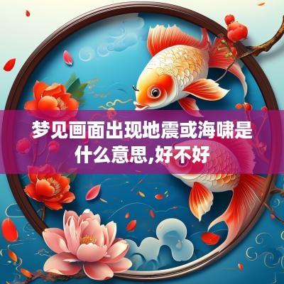 梦见画面出现地震或海啸是什么意思,好不好