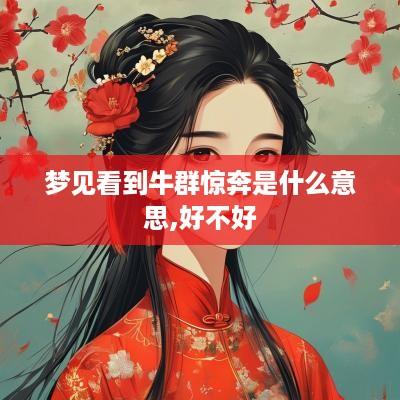 梦见看到牛群惊奔是什么意思,好不好