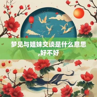 梦见与姐妹交谈是什么意思,好不好