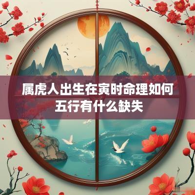 属虎人出生在寅时命理如何 五行有什么缺失