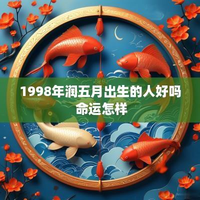 1998年润五月出生的人好吗 命运怎样