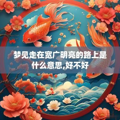 梦见走在宽广明亮的路上是什么意思,好不好