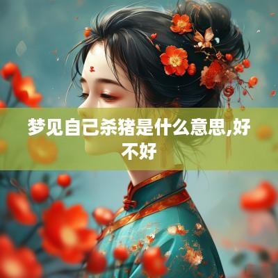 梦见自己杀猪是什么意思,好不好
