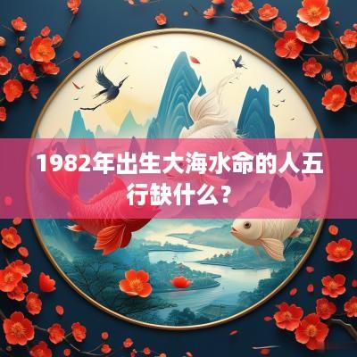 1982年出生大海水命的人五行缺什么？