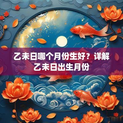 乙未日哪个月份生好？详解乙未日出生月份