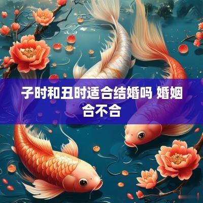 子时和丑时适合结婚吗 婚姻合不合
