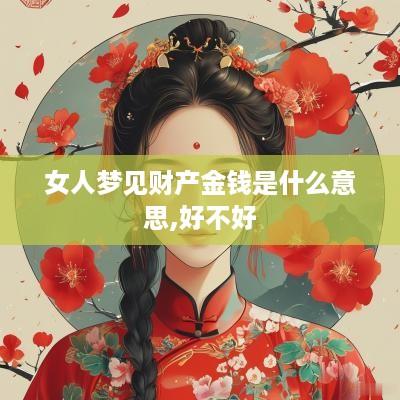 女人梦见财产金钱是什么意思,好不好