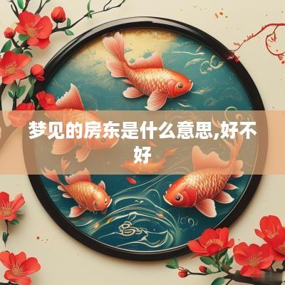 梦见的房东是什么意思,好不好
