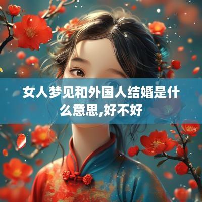 女人梦见和外国人结婚是什么意思,好不好