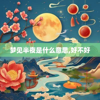 梦见半夜是什么意思,好不好