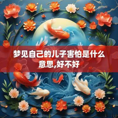 梦见自己的儿子害怕是什么意思,好不好