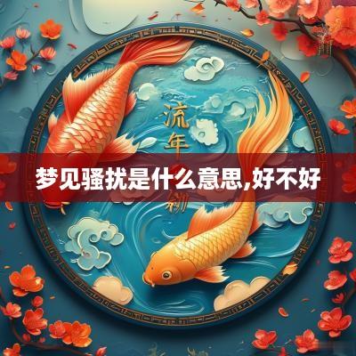 梦见骚扰是什么意思,好不好