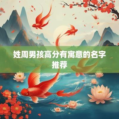 姓周男孩高分有寓意的名字推荐