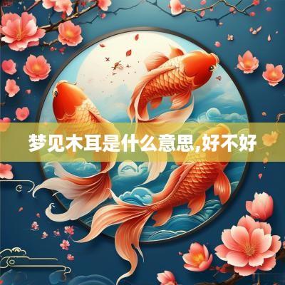 梦见木耳是什么意思,好不好
